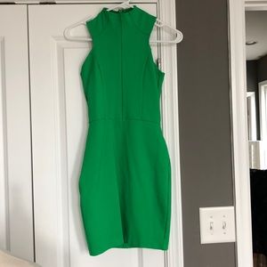 Fitted Kelly green dress